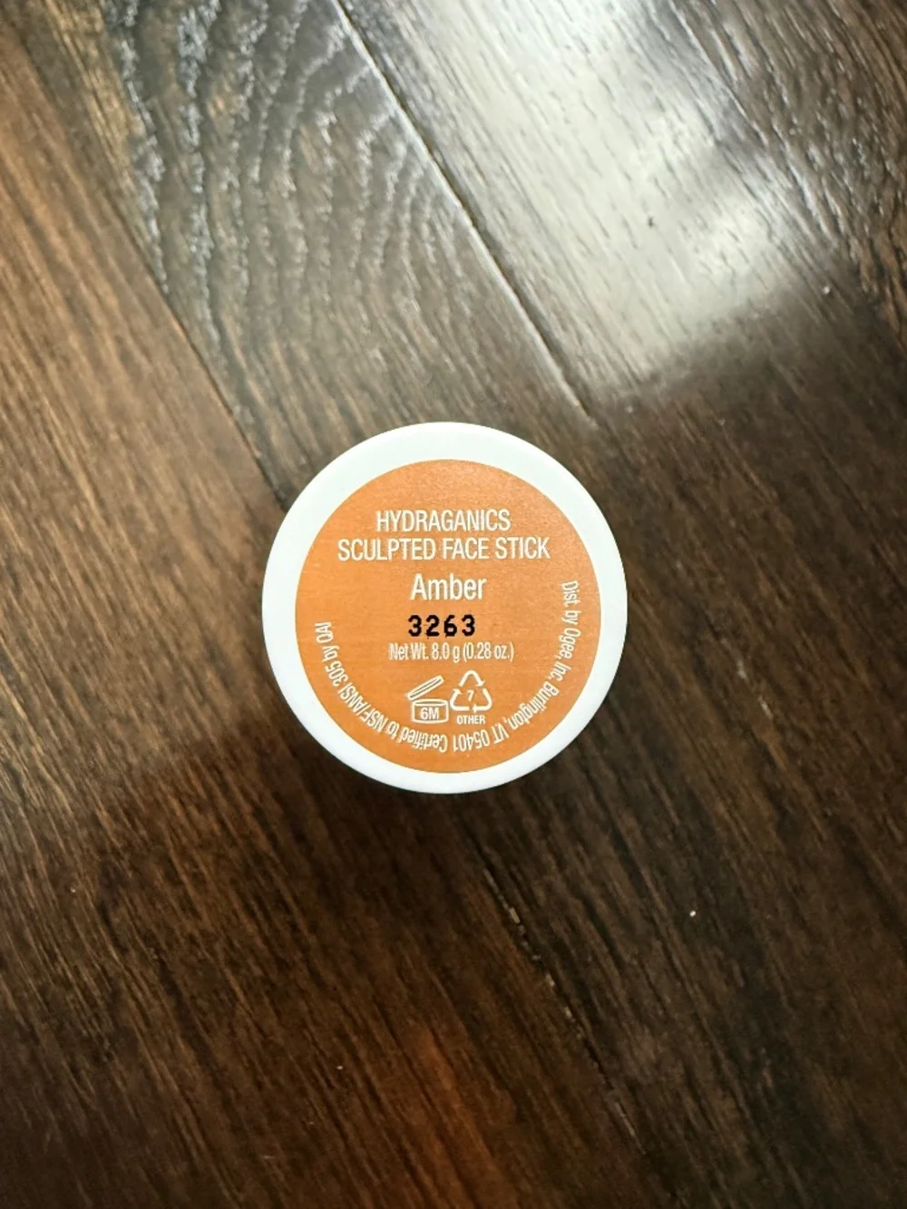 *new without box* ogee sculpted face stick- amber